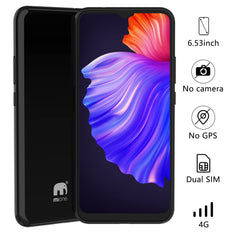 Smartphones No Camera No GPS Smartphone 4+128GB, Mione 6.1” Full HD Display 3860 mAh Battery Android 9.0 Nougat Mobile phones 4G LTE black support up to (pro plus black)