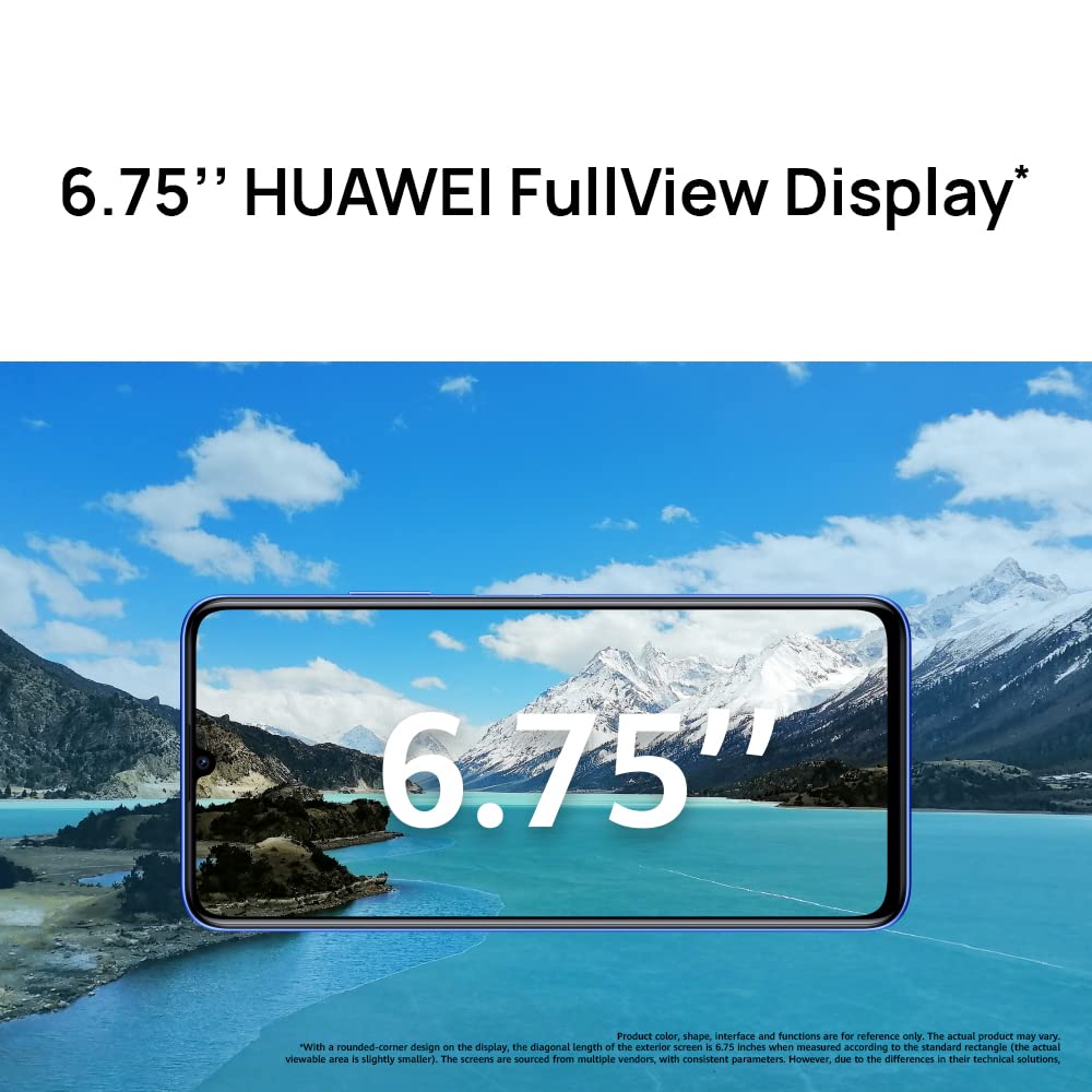 HUAWEI nova Y70 Smartphone, 6000 mAh Large Battery, 22.5W HUAWEI SuperCharge, 6.75 inches HUAWEI FullView Display, 90% Screen-to-Body Ratio, 48 MP AI Triple Camera, 4GB+128GB, Pearl White