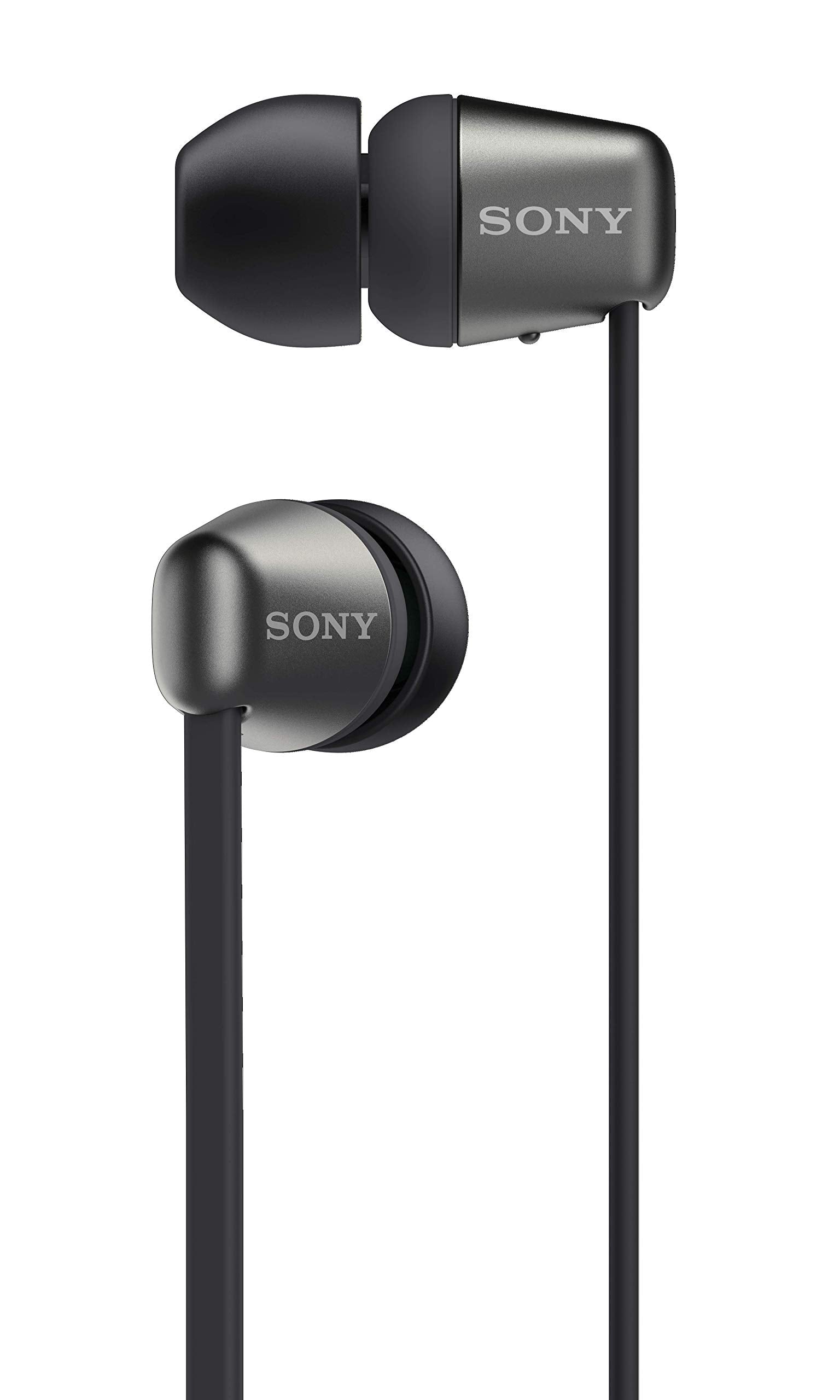 Sony WI-C310 Wireless in-Ear Headphones with 15 Hours Battery Life, Quick Charge, Magnetic Earbuds, Tangle Free Cord, Matt Finish, Bluetooth Ver 5.0, Headset mic for Phone Calls – (Black)