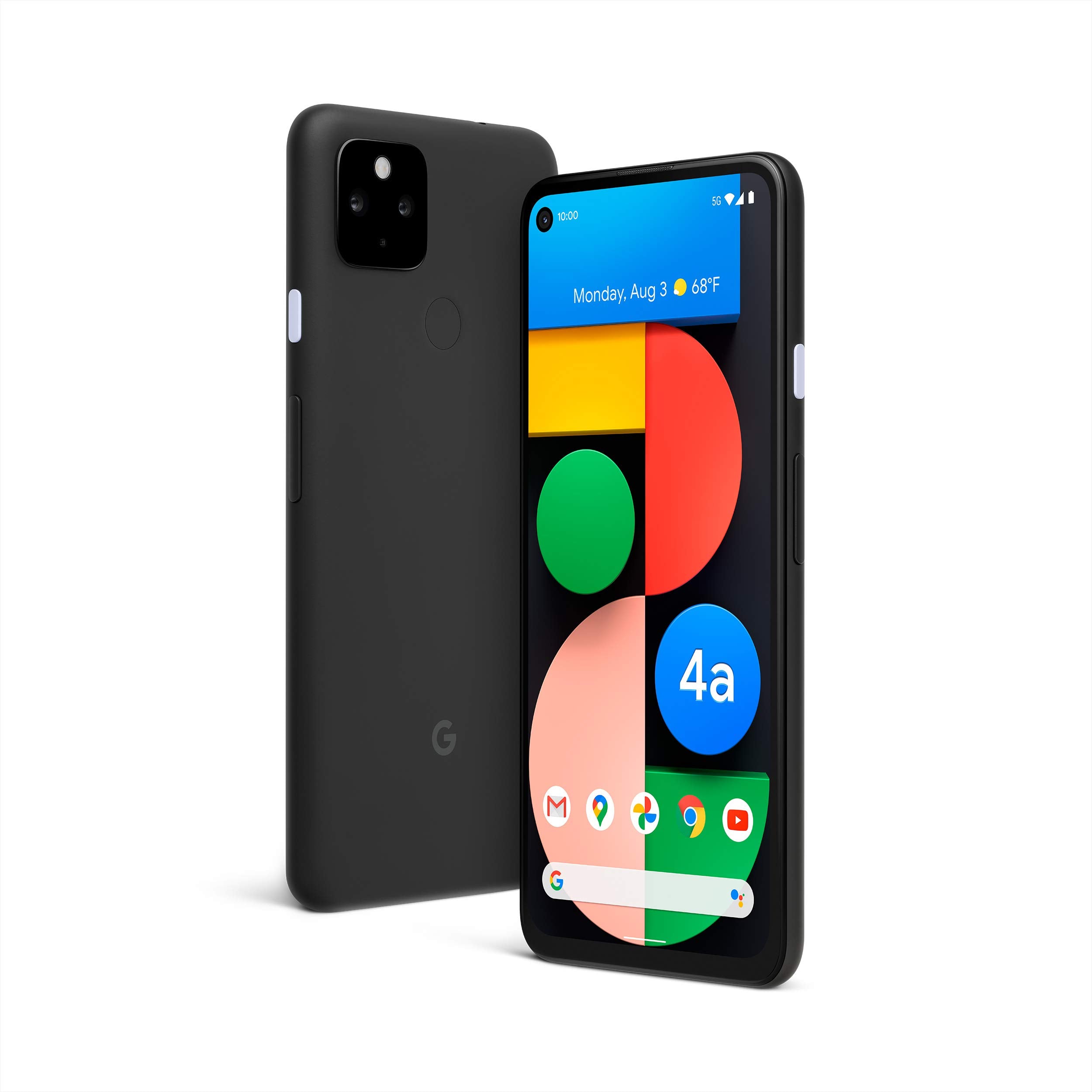 Google Pixel 4a with 5G - 128 GB - Android Phone - GSM Unlocked Smartphone with Night Sight - Just Black