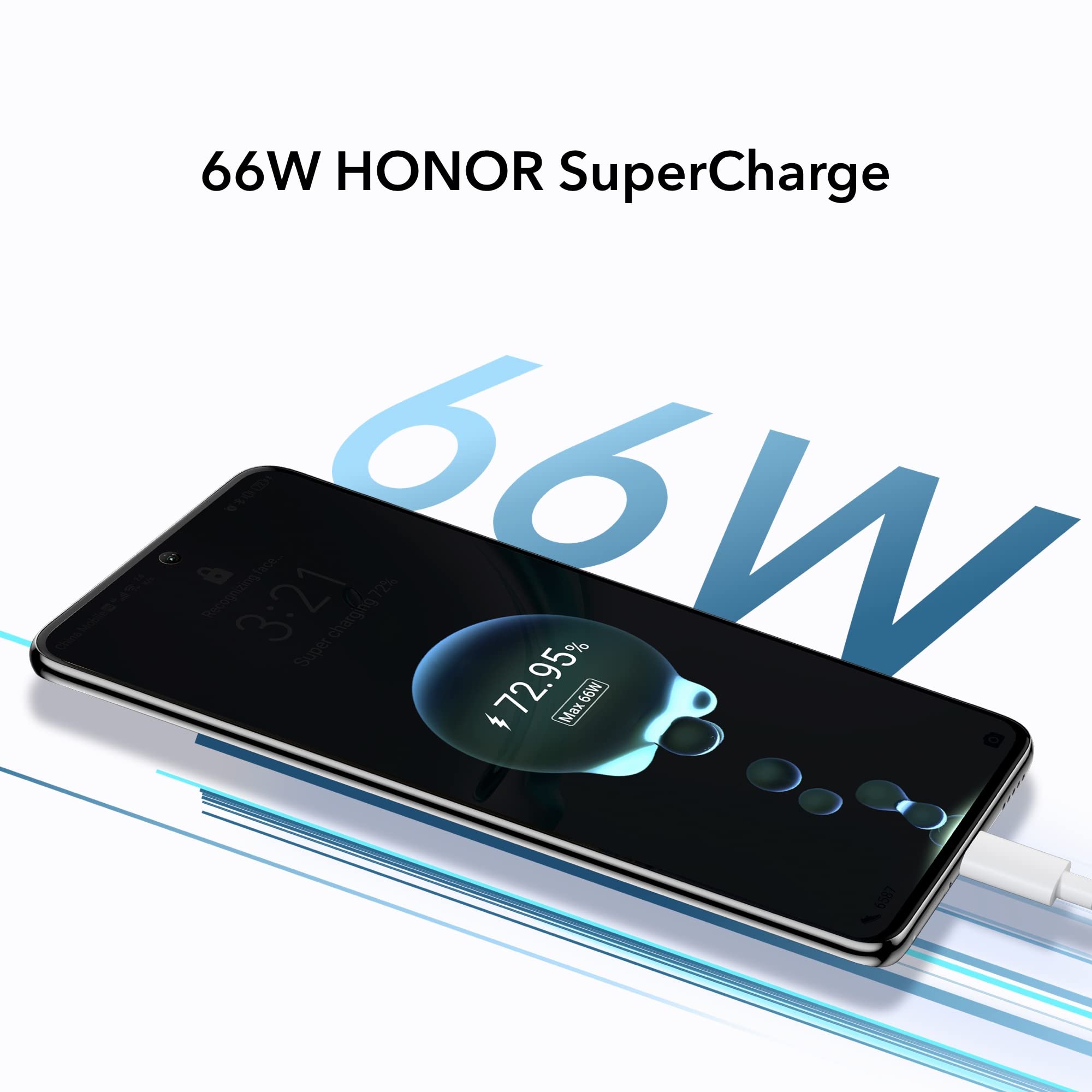 Honor X9 5G Smartphone Silver 8 + 128 GB Android 11 Mobile Phone With 48 Mp Camera, 6,81” Screen, 66W Fast Charging With 4800Mah Battery + Phone Ring Holder