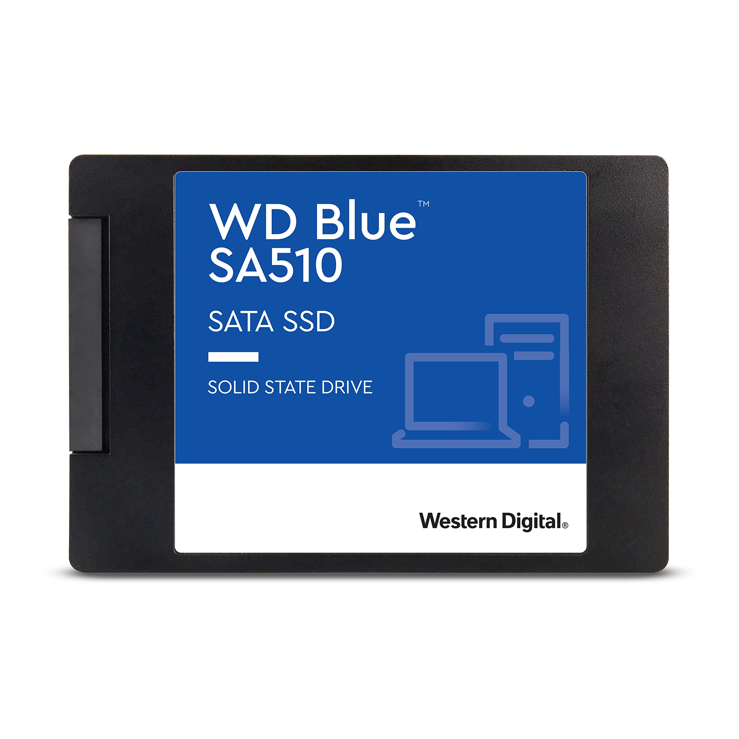 Western Digital 2TB WD Blue SA510 SATA Internal Solid State Drive SSD - SATA III 6 Gb/s, 2.5"/7mm, Up to 560 MB/s - WDS200T3B0A