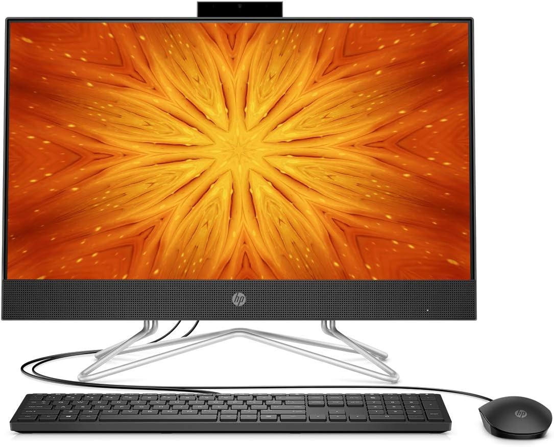 HP All-in-One 24-df0215in 60.45 cm (23.8-Inch) FHD with Alexa Built-in (AMD Ryzen 3-3250U/8GB/256GB SSD + 1TB HDD/Win 10/MS Office 2019/Jet Black)