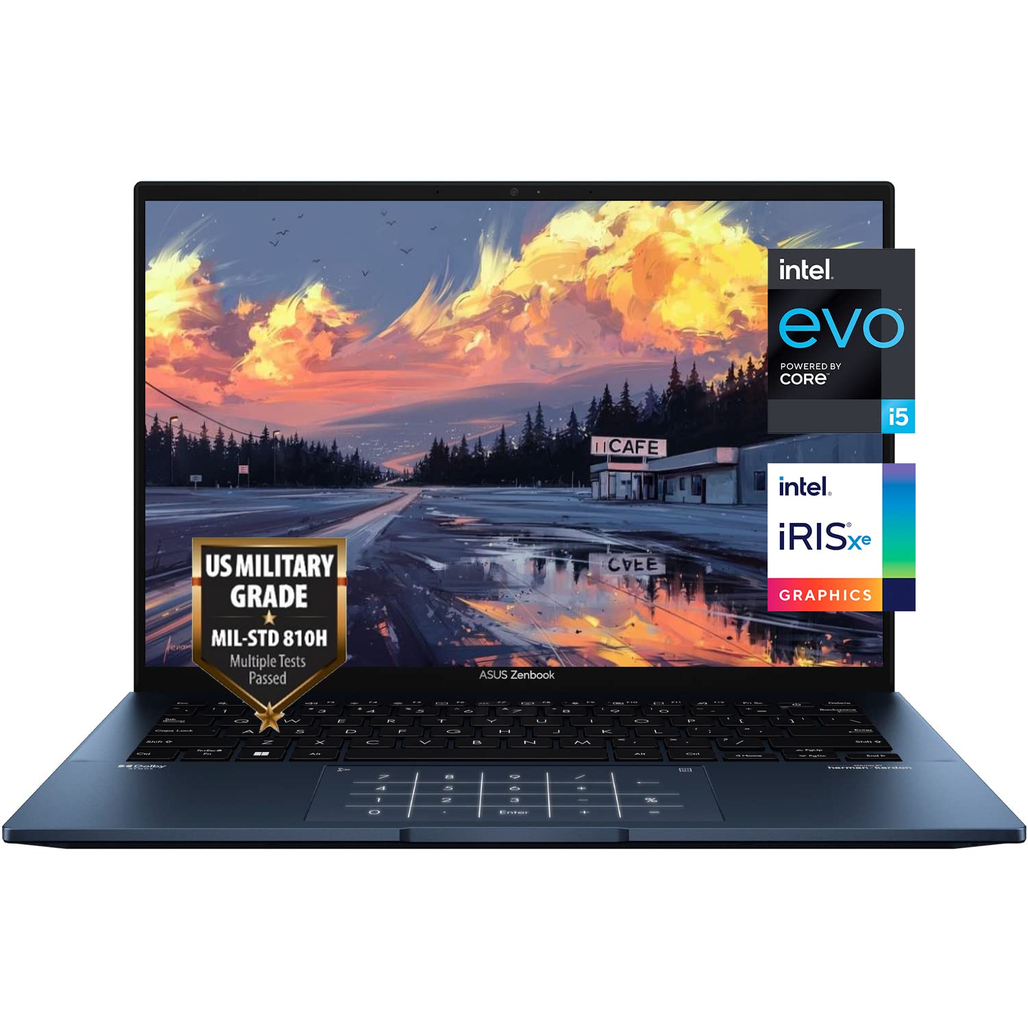 Newest ASUS Zenbook 14" 2.8K (2880 x 1800) 90Hz OLED Laptop, 12th Gen Core i5-1240P Processor (Beats i7-1185G7), Backlit Keyboard, Fingerprint Reader, Harman Kardon, Win 11 (8GB RAM | 2TB PCIe SSD)