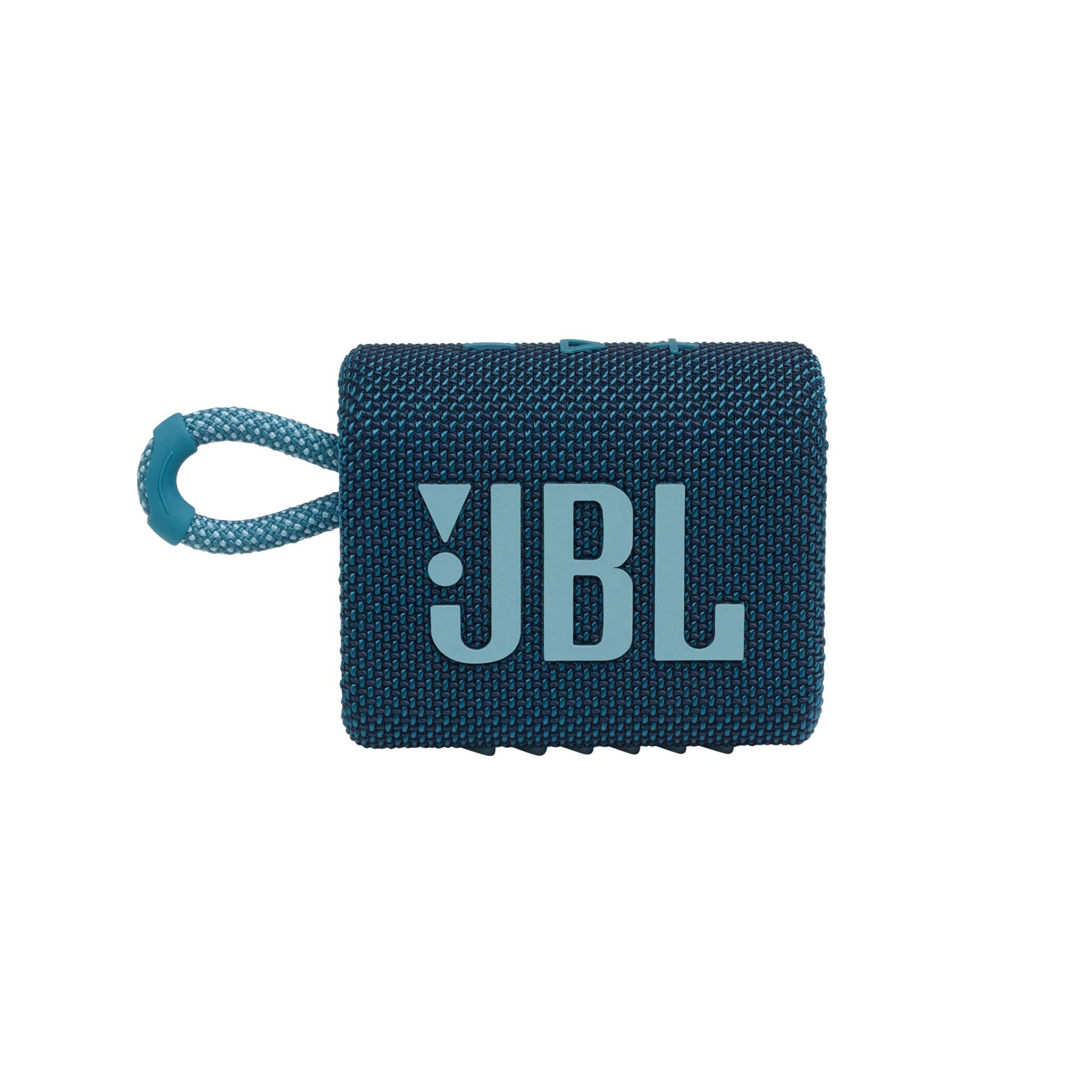 JBL Go 3 Portable Waterproof Speaker with Pro Sound, Powerful Audio, Punchy Bass, Ultra-Compact Size, Dustproof, Wireless Bluetooth Streaming, 5 Hours of Playtime - Blue, JBLGO3BLU