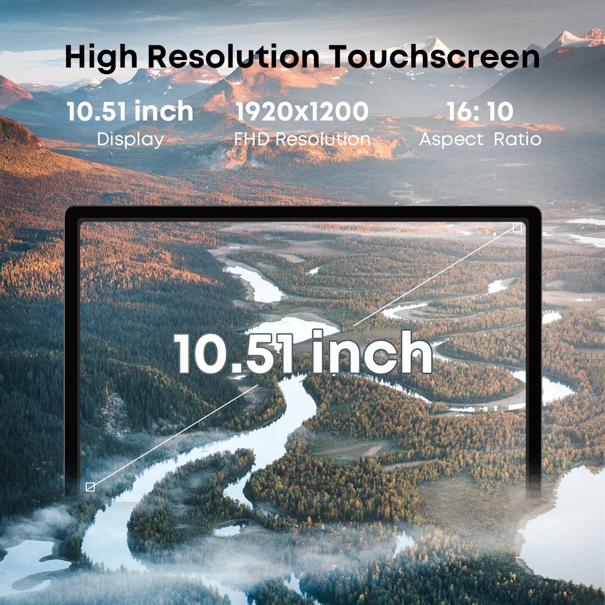 CHUWI Tablet Android Hipad Xpro Tablet PC 10.51" LCD Screen, Android 12 Tablets 6Gb Ram 128Gb Storage, Wifi + 5G, Unisoc T616, Octa-Core, 13+5MP Camera, BT5.0, 7000mAh Fast Charge, GPS, FHD 1920x1200