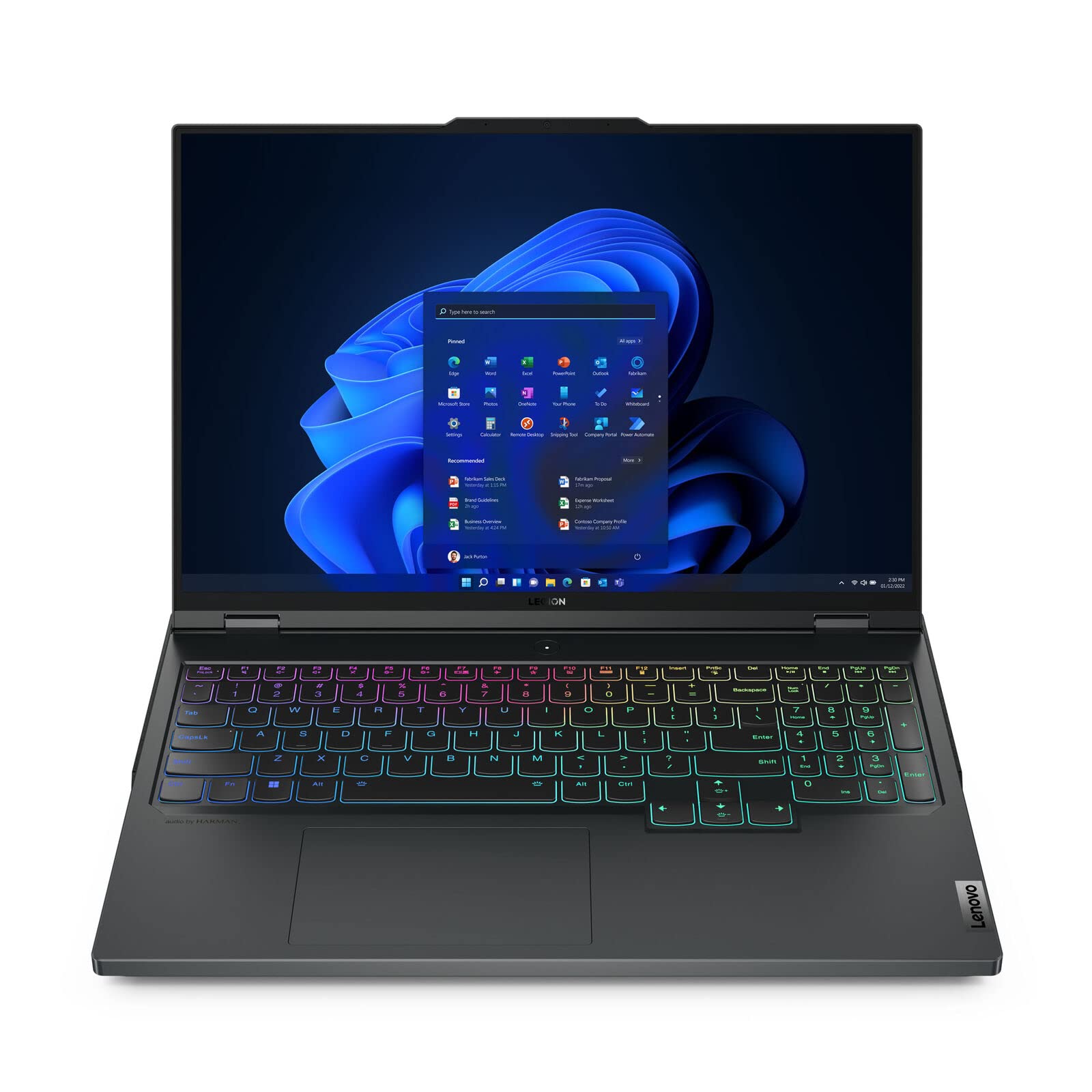 2023 Latest Lenovo Legion 5 Gaming Laptop 15.6" FHD 165Hz Display Core i7-12700H 32GB 2TB SSD NVIDIA RTX 3060 6GB Graphics RGB Backlit Eng Key WIN11 Storm Grey With Lenovo Thinksmart view 8” Display