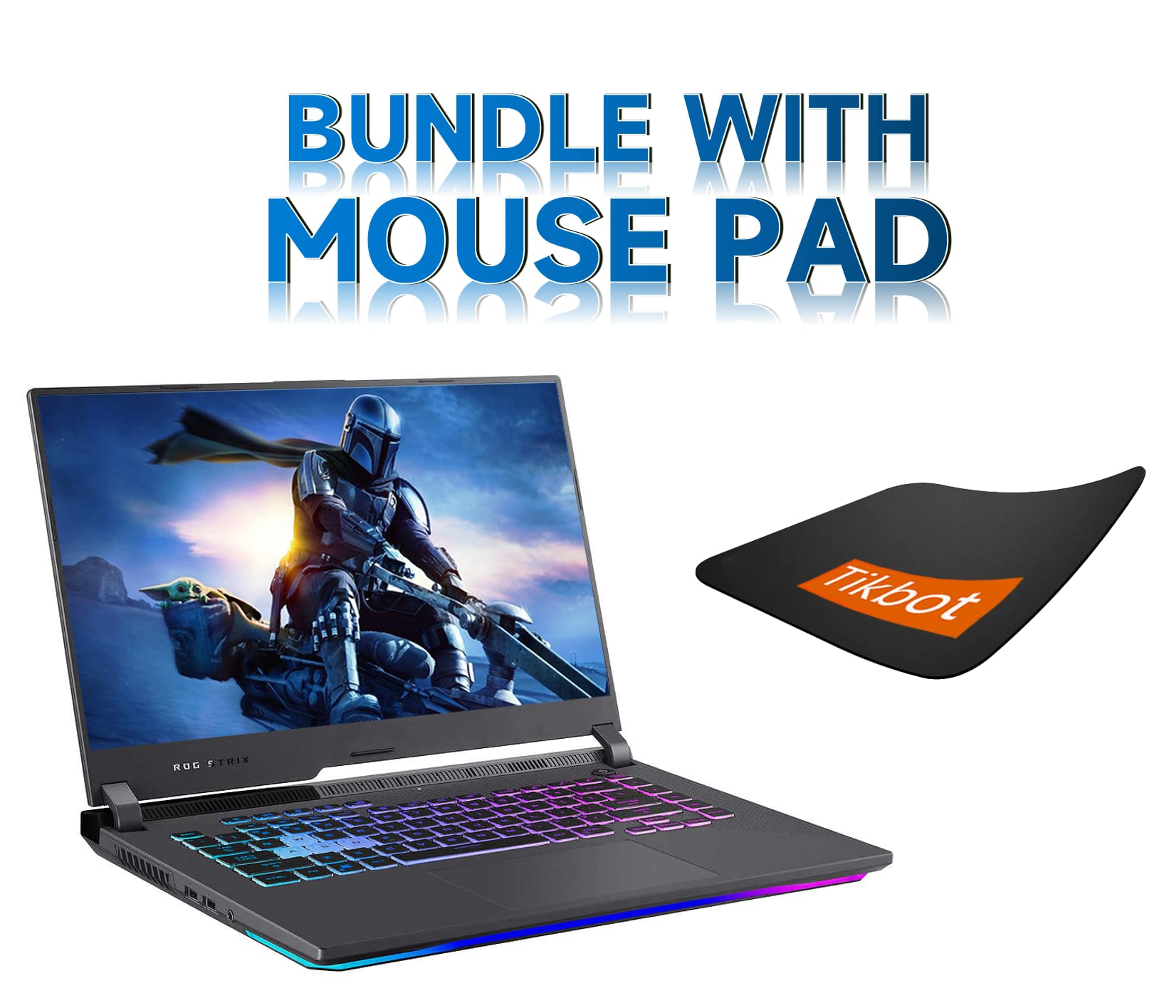 Asus 15.6'' ROG Strix G15 Laptop, 15.6'' FHD 144Hz, AMD Ryzen 7 4800H - GeForce RTX 3060, Win 11 Home, with Mouse Pad (16GB RAM | 1TB PCIe SSD)