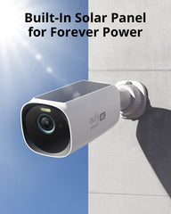 eufy Security eufyCam 3 2-Cam Kit, Security Camera Outdoor Wireless, 4K Camera with Integrated Solar Panel, Forever Power, Face Recognition AI, Expandable Local Storage up to 16TB, No Monthly Fee