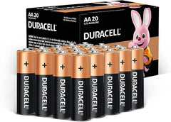 Duracell, AA 1.5V Alkaline Batteries, LR06 / MN1500, Pack of 20