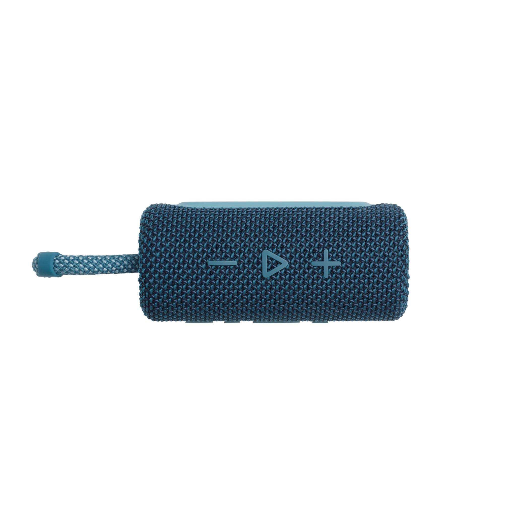 JBL Go 3 Portable Waterproof Speaker with Pro Sound, Powerful Audio, Punchy Bass, Ultra-Compact Size, Dustproof, Wireless Bluetooth Streaming, 5 Hours of Playtime - Blue, JBLGO3BLU