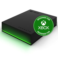 Seagate Game Drive for Xbox, 2TB, External Hard Drive Portable, USB 3.2 Gen 1, Black with built-in green LED bar, Xbox Certified, 2 year Rescue Services (STKX2000400)