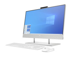 HP All-in-One 24-dp1000ne Bundle PC, 23.8" FHD, touch screen, 11th Gen. Intel® Core™ i7 processor, 16GB RAM, 256GB SSD, 1TB HDD, Intel® Iris® Xᵉ Graphics Windows 10, Silver - 3B4Z6EA