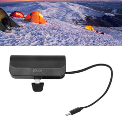 Mini Portable Charger, Automatic Recognition Plug and Play Charging Power Bank for Outdoor Travel Camping