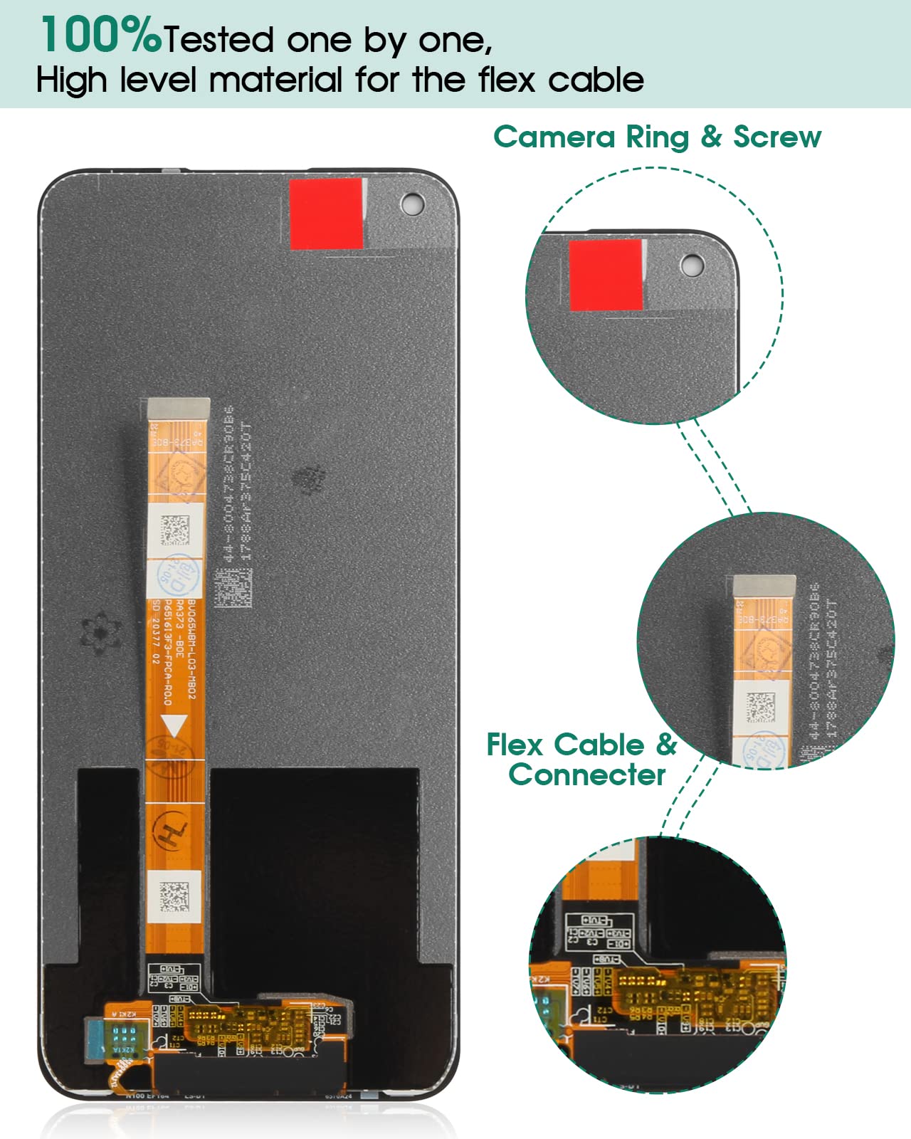 for OnePlus Nord N100 LCD Screen Replacement BE2013 LCD Display BE2015 Touch Digitizer Compatible with Model BE2011, BE2012 Assembly Repair Parts Kits