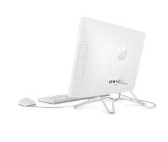 HP 200 G3 All-in-One PC 21.5 Inches LED All-in-One Desktop PC (White) - Intel J5005, 1.5 GHz, 1000 GB HDD, Intel UHD Graphics 605, DOS