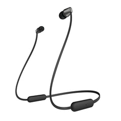 Sony WI-C310 Wireless in-Ear Headphones with 15 Hours Battery Life, Quick Charge, Magnetic Earbuds, Tangle Free Cord, Matt Finish, Bluetooth Ver 5.0, Headset mic for Phone Calls – (Black)