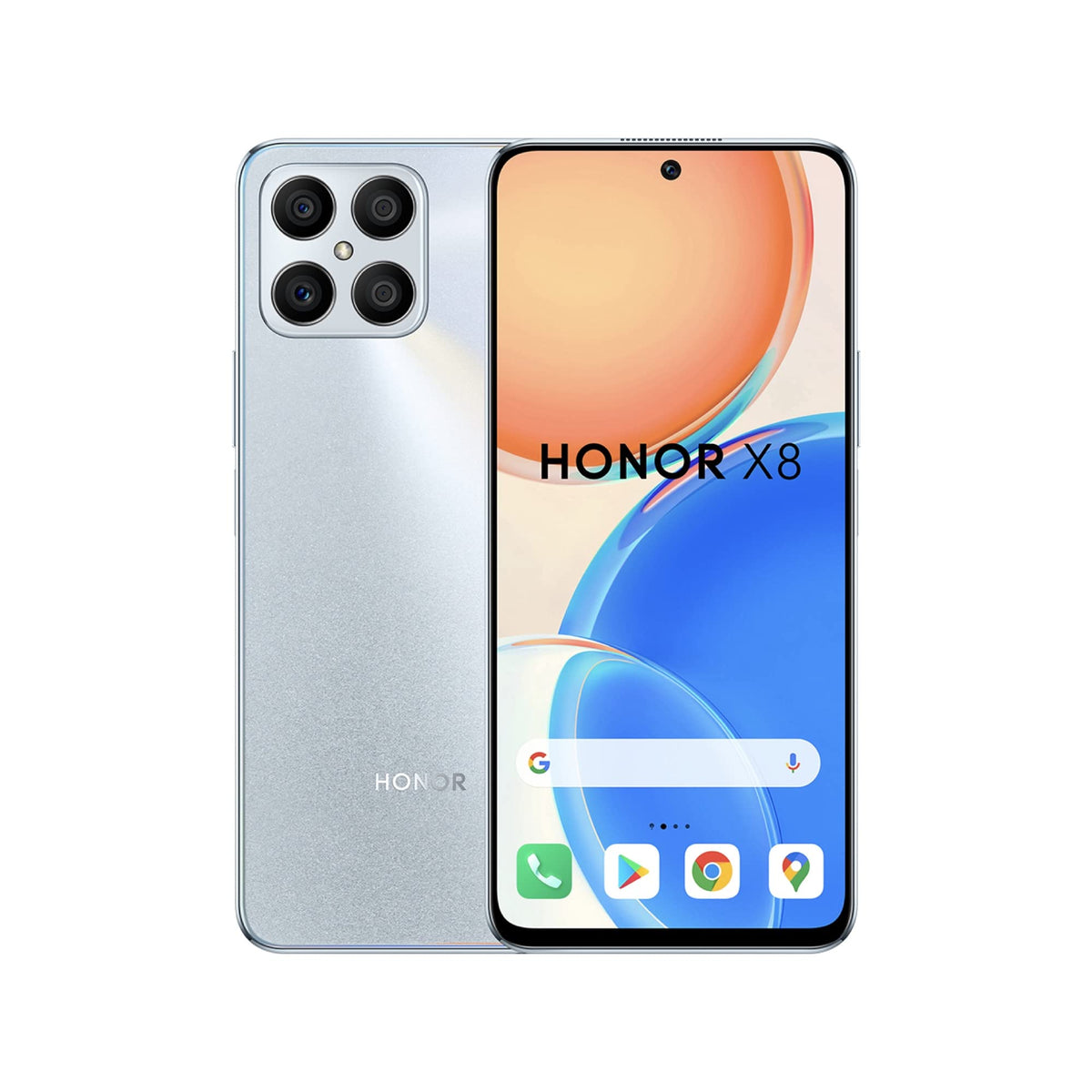 HONOR X8 Smartphone, 6.7 Inch SIM-Free Unlocked Mobile Phone with 64MP Quad Camera, 90Hz, Snapdragon 680, Dual Sim, NFC, 6+128GB（2 Year Warranty