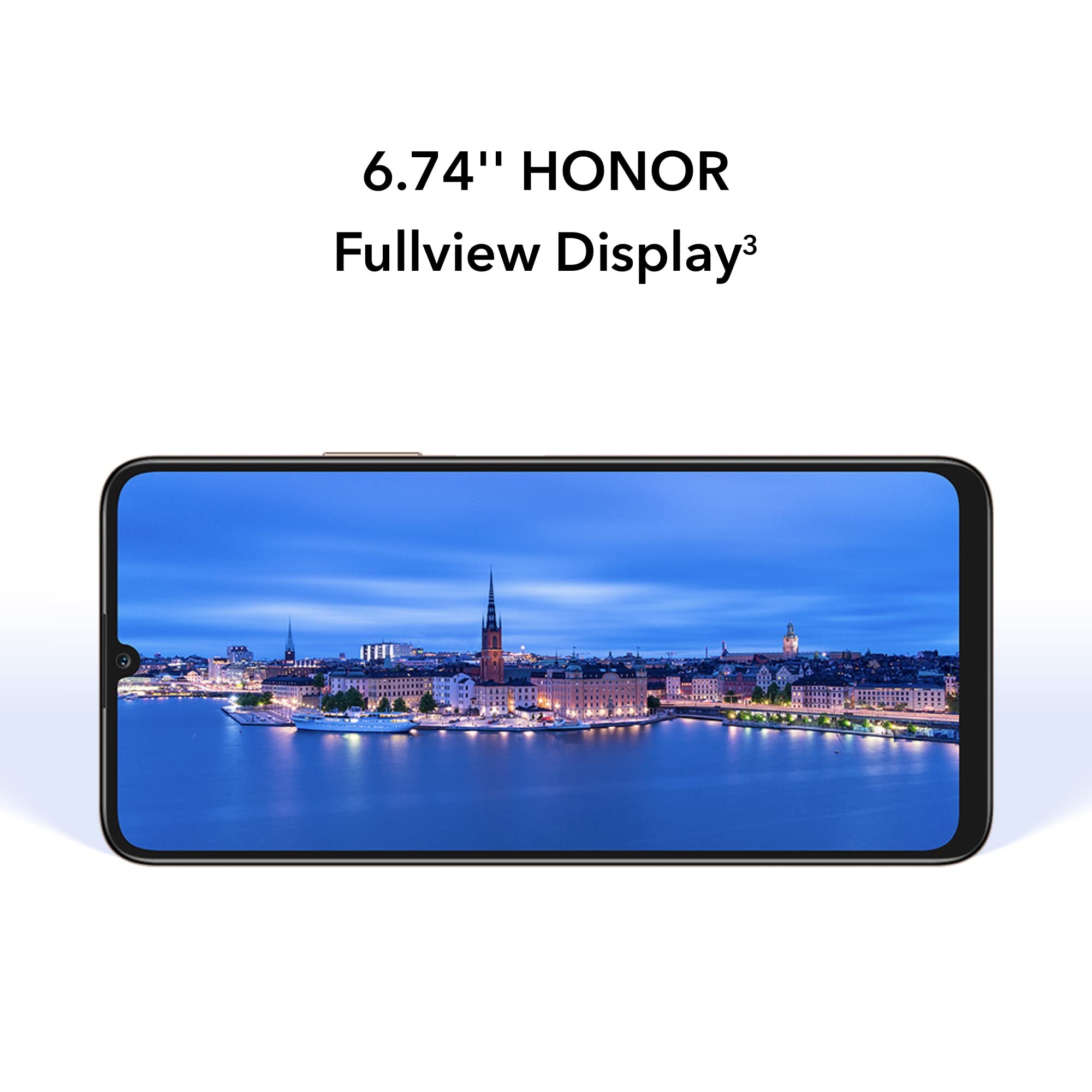 Honor X7 Android 11 Smartphone, 4GB RAM + 128GB Storage, 6.74” Fullview Screen With 90Hz Smooth Display, 48Mp Rear Quad Camera, 5000Mah High Capacity Battery - Midnight Black