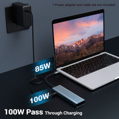 USB Hub 3.0, oditton Docking Station 9 in 1 USB C Hub Adapter for MacBook in Mac OS & Windows (4K HDMI, 2*USB 3.0 Type-A, USB-C Data Transfer Port, 2*USB 2.0 Type-A, SD/TF, USB C PD)