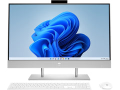 HP All in One PC 27-Inch FHD IPS with Alexa Built-in (AMD Ryzen 7 4700U/16GB/1TB PCIe NVMe M.2 SSD/Win 11/MS Office 2019), 27-dp1222in, Silver