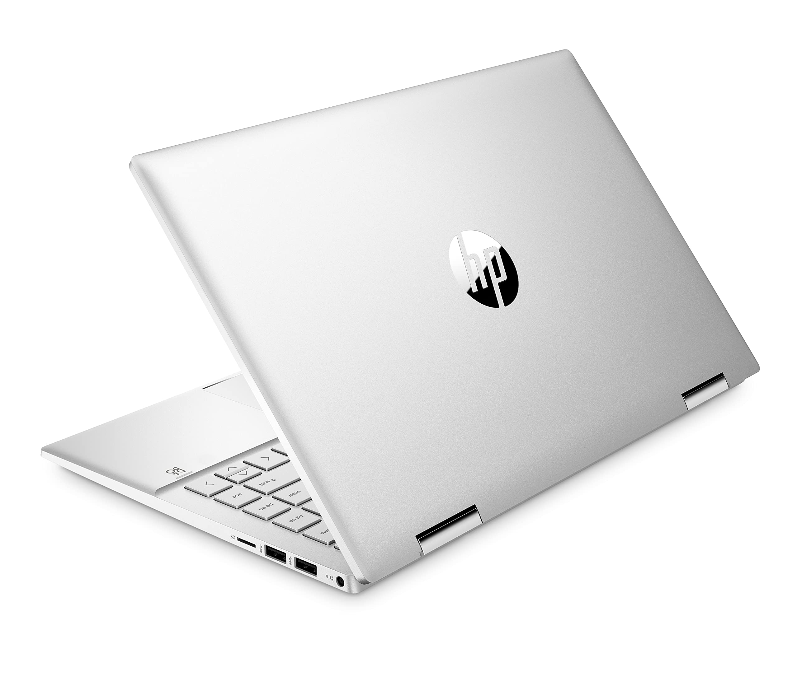 HP Pavilion x360 2 in 1 Laptop 14-dy1001ne, 14" FHD, touch screen, 11th Gen. Intel® Core™ i7 processor, 16GB RAM, 512GB SSD, Intel® Iris® Xᵉ Graphics, Windows 11, Ar-En KB, Natural silver - 63P70EA