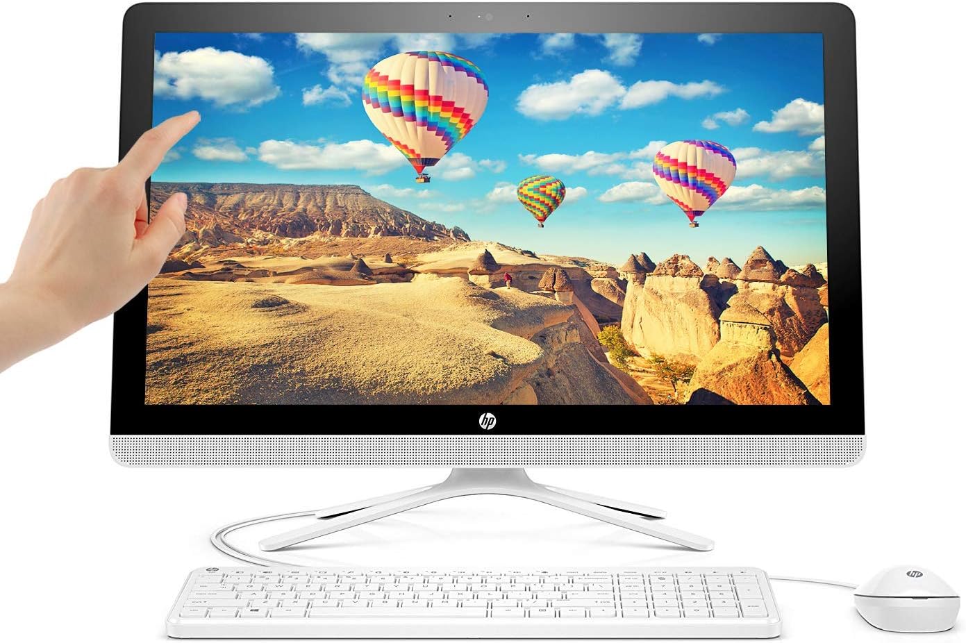 HP Snow White 22-b013w All-in-One touch screen Desktop PC