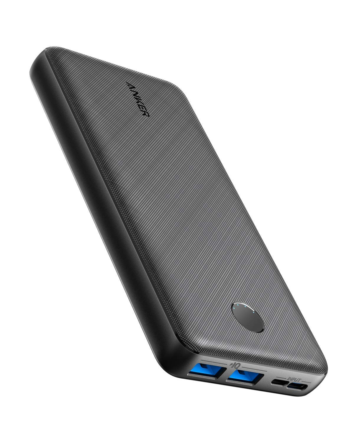 Anker Power Bank, PowerCore Essential 20000mAh Portable Charger with PowerIQ Technology and USB-C (Input Only), High-Capacity External Battery Pack Compatible with iPhone, Samsung, iPad, and More.