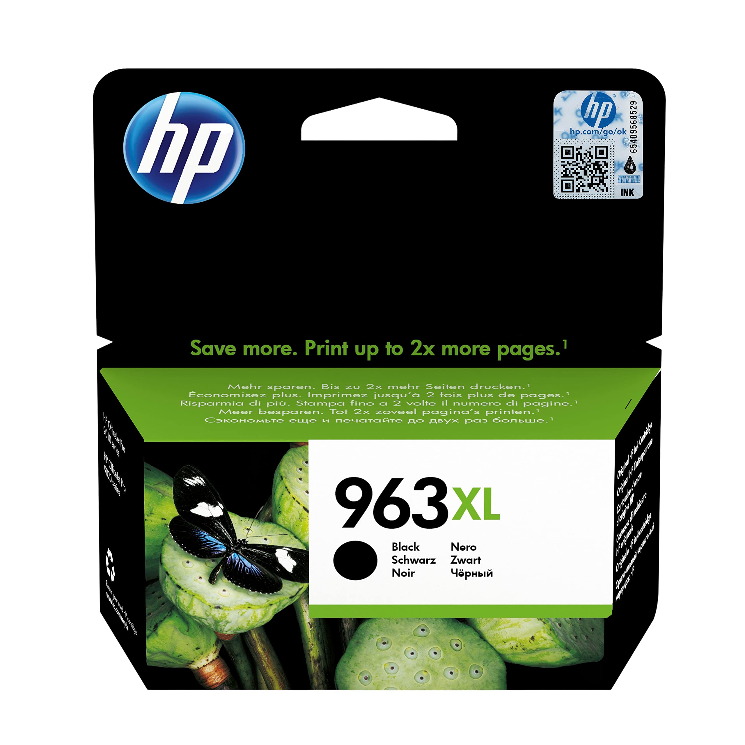 HP 3YP35AE 963XL High Yield Original Ink Cartridge, Black/Cyan/Magenta/Yellow, Multipack