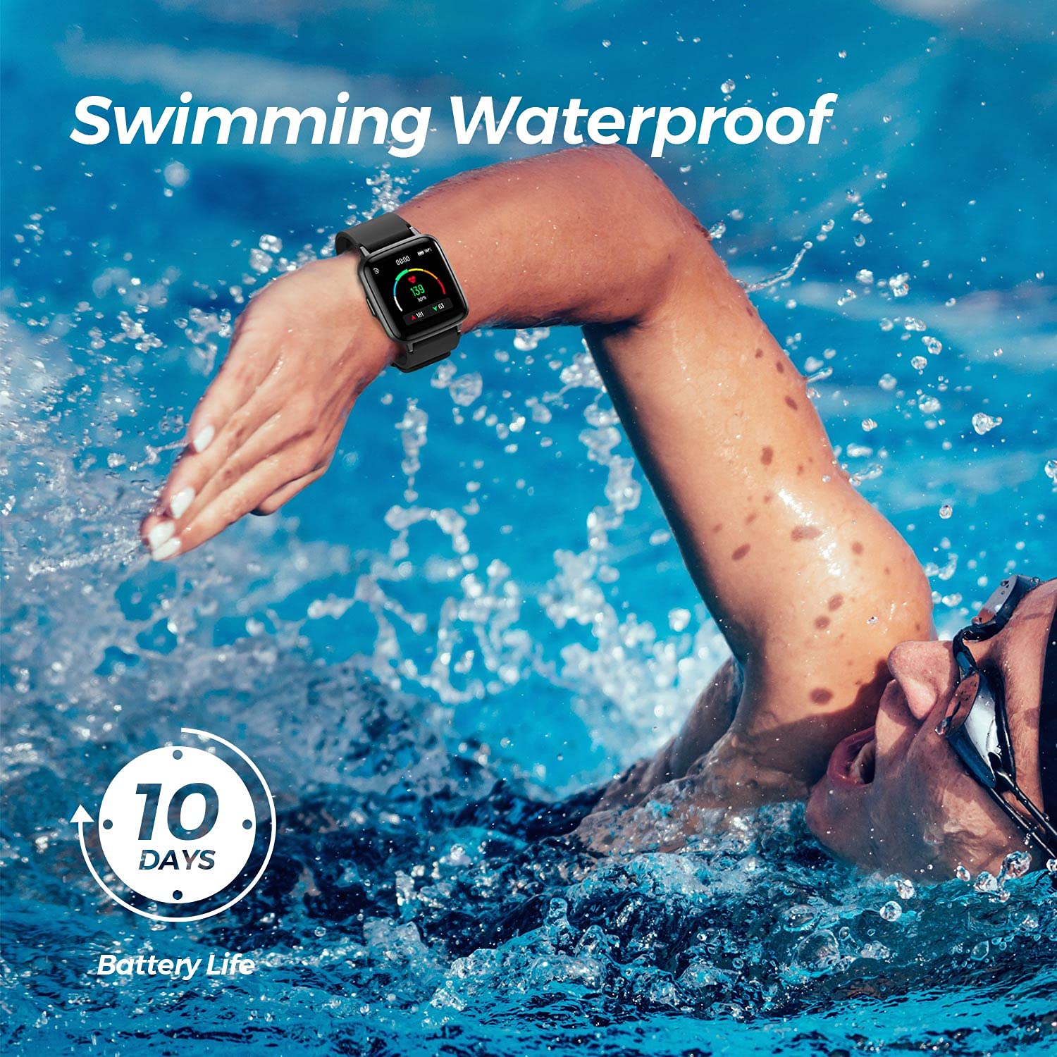 Swimming watch with heart rate monitor online