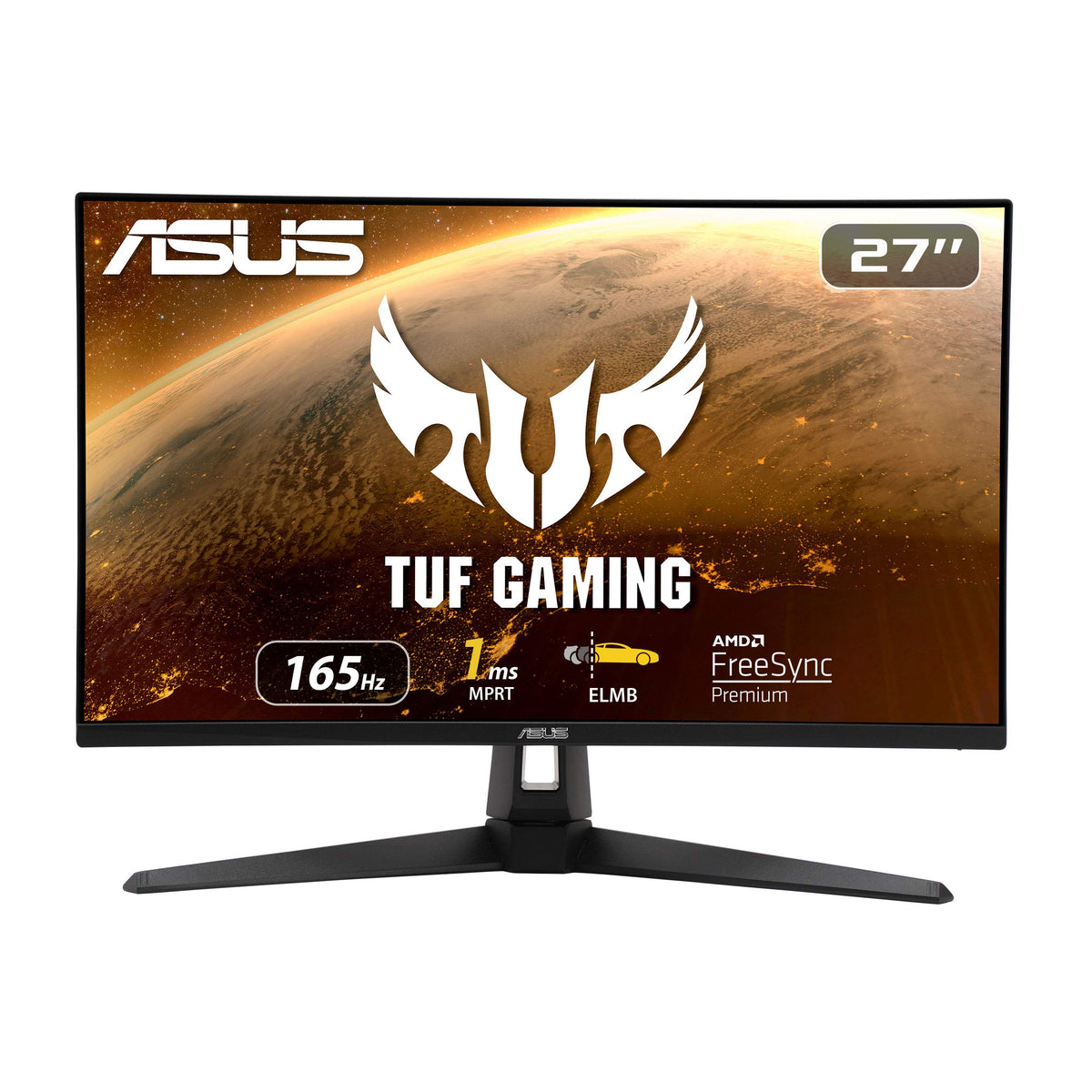 ASUS TUF Gaming VG279Q1A 27” Gaming Monitor, 1080P Full HD, 165Hz (Supports 144Hz), IPS, 1ms, Adaptive-sync/FreeSync Premium, Extreme Low Motion Blur - Black