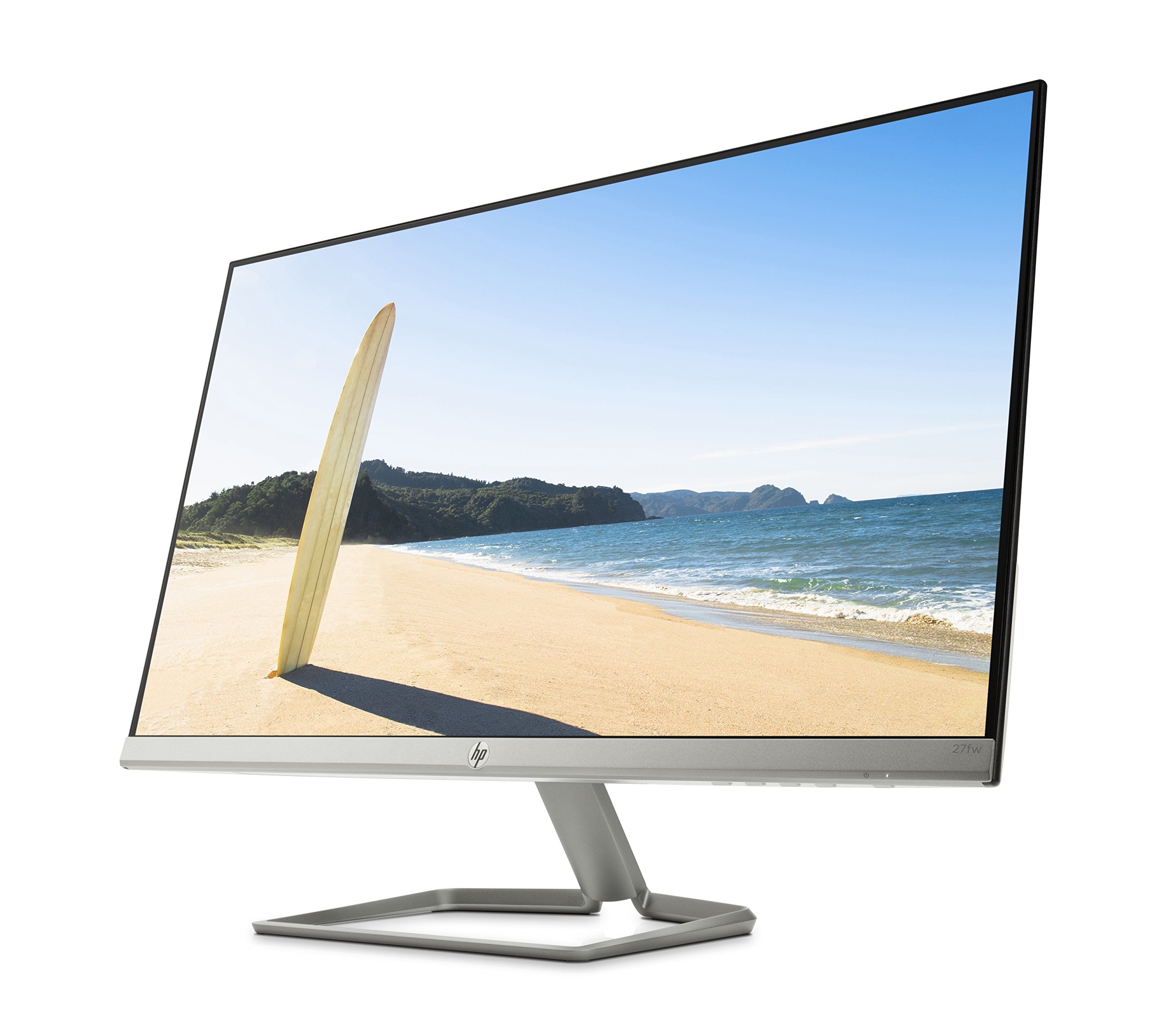 HP Monitor 27fw, 27-inch Full HD Display, IPS, Backlit, VGA, HDMI with AMD FreeSync - White (3KS64AA)