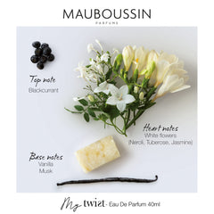 Mauboussin - My Twist - Eau De Parfum Women - Floral Scent - 1.35 Fl Oz (40ml)