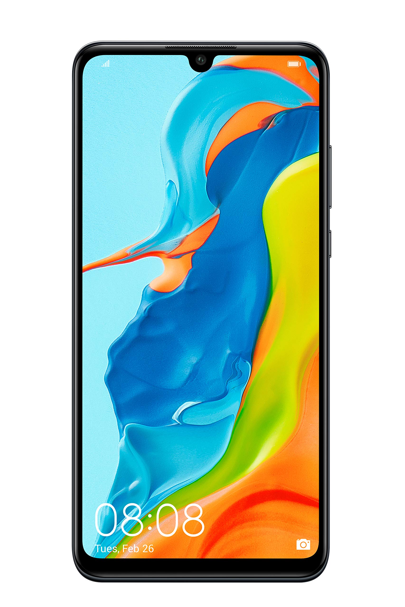 Huawei P30 Lite 128 GB 6.15 inch FHD Dewdrop Display Smartphone with 48MP AI Ultra-wide Triple Camera, 4GB RAM, Android 9.0 Sim-Free Mobile Phone, Single Sim, UK Version, Midnight Black