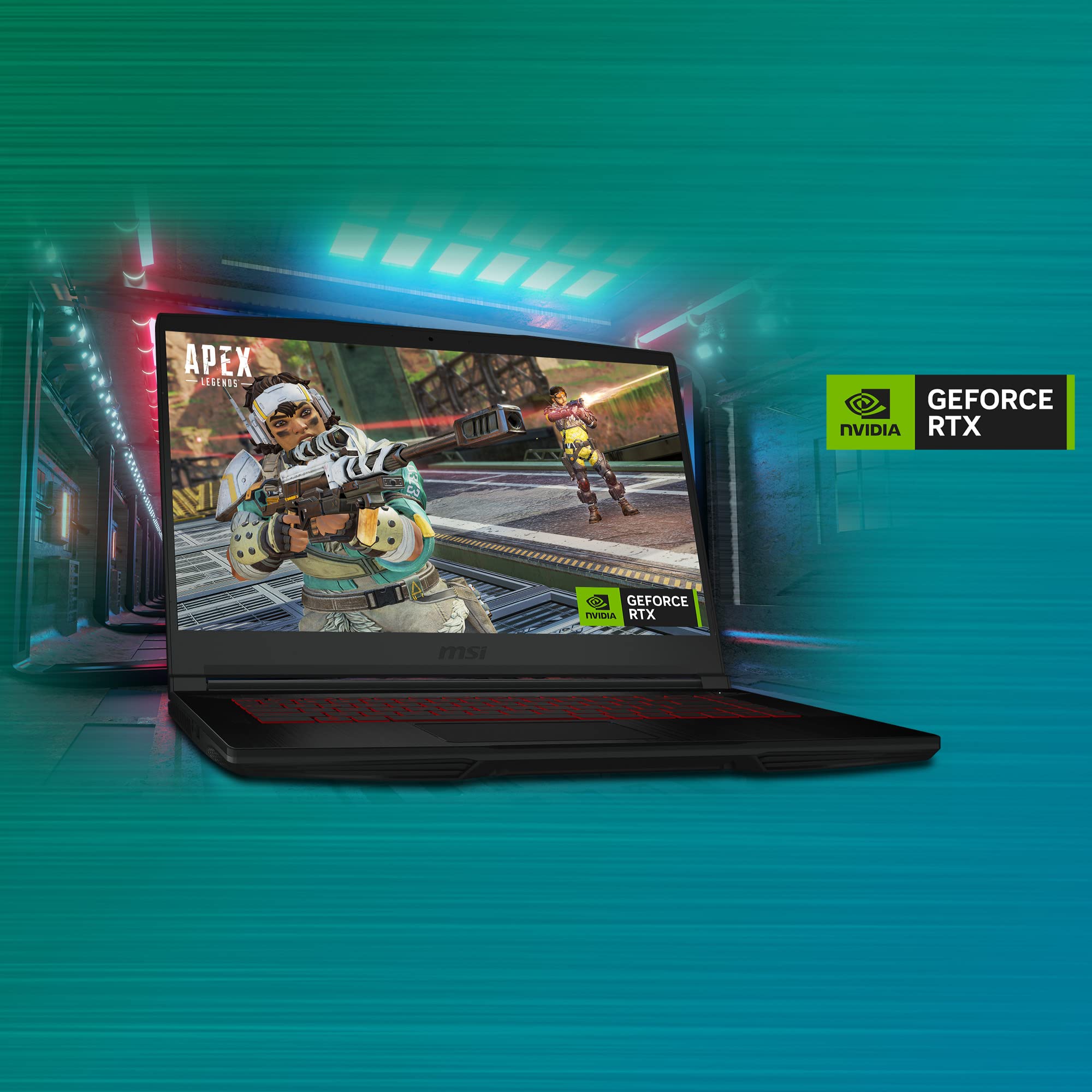 MSI GF63 Thin 12VE 9S7-16R821-027, Gaming Laptop, Intel Core i7-12650H, 15.6 Inch, 512GB M.2 PCIe SSD, 16GB RAM, RTX 4050, GDDR6 6GB, Windows® 11, Eng/Arabic KB - Black