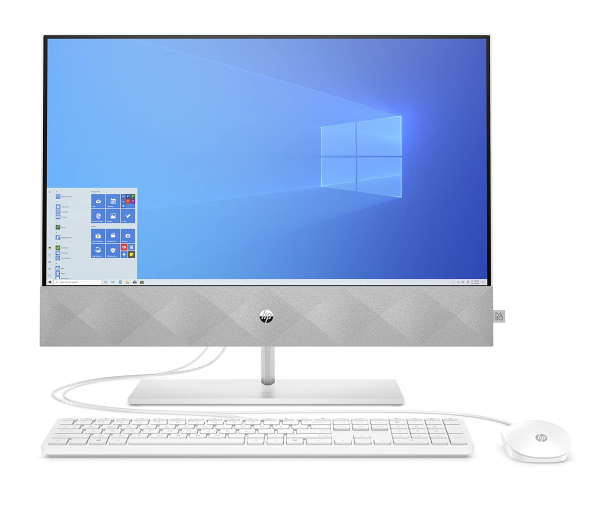 HP 24 Inch All-in-One Desktop PC 24-k0022na, Windows 11, Intel i5, 8 GB RAM, 512 GB SSD, FHD, White