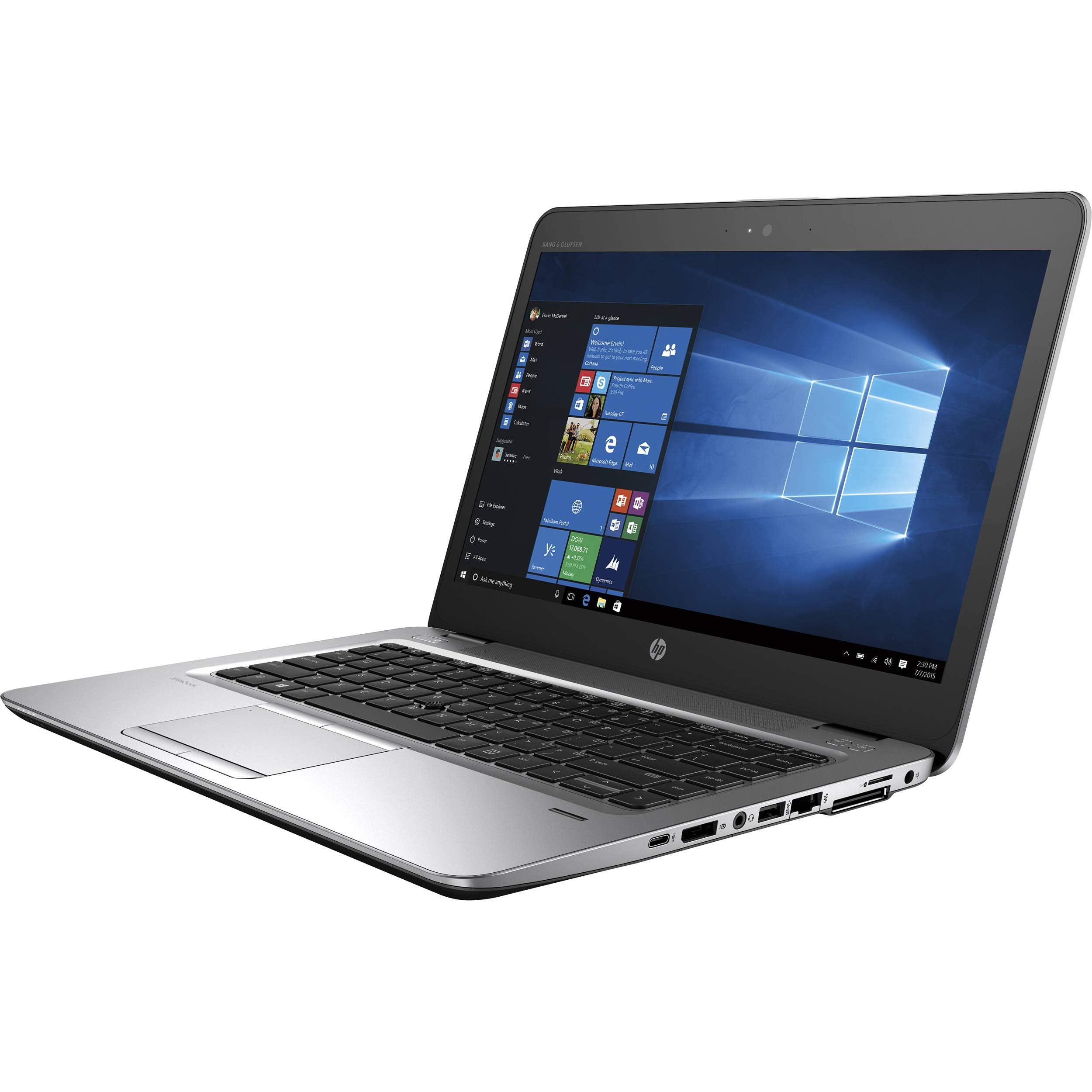 HP EliteBook 840 G4 14" HD Laptop, Core i5-7300U 2.6GHz, 16GB RAM, 512GB Solid State Drive, Windows 10 Pro 64Bit, Webcam (Renewed)