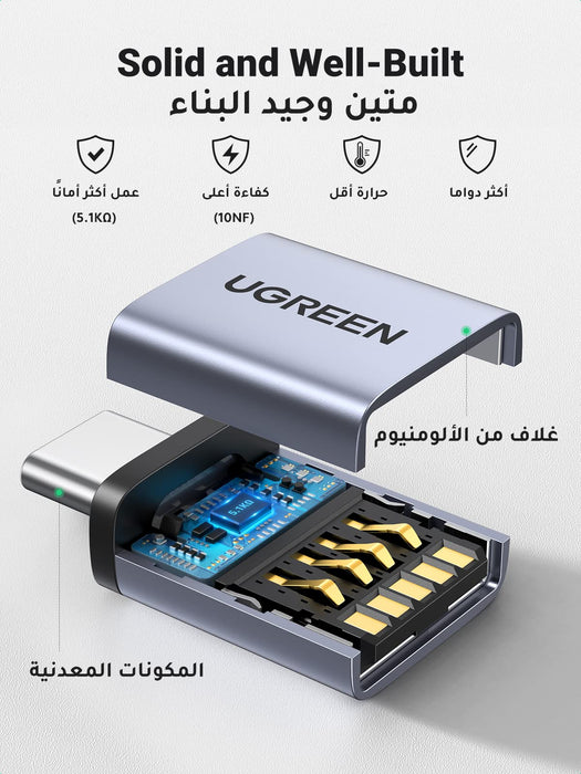 convertidor USB-C a USB OTG ugreen