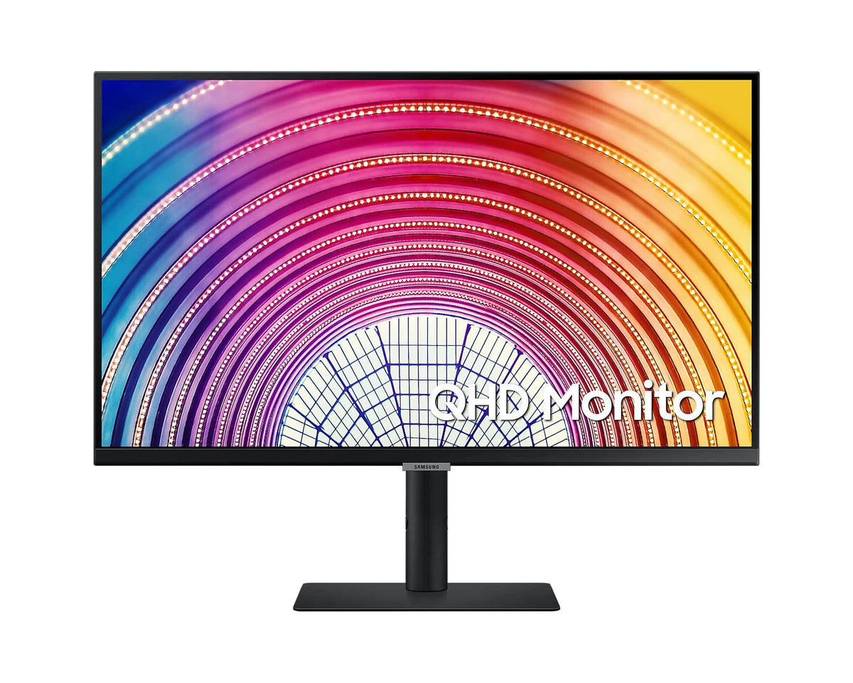 SAMSUNG 27" IPS QHD Flat Monitor, BLACK