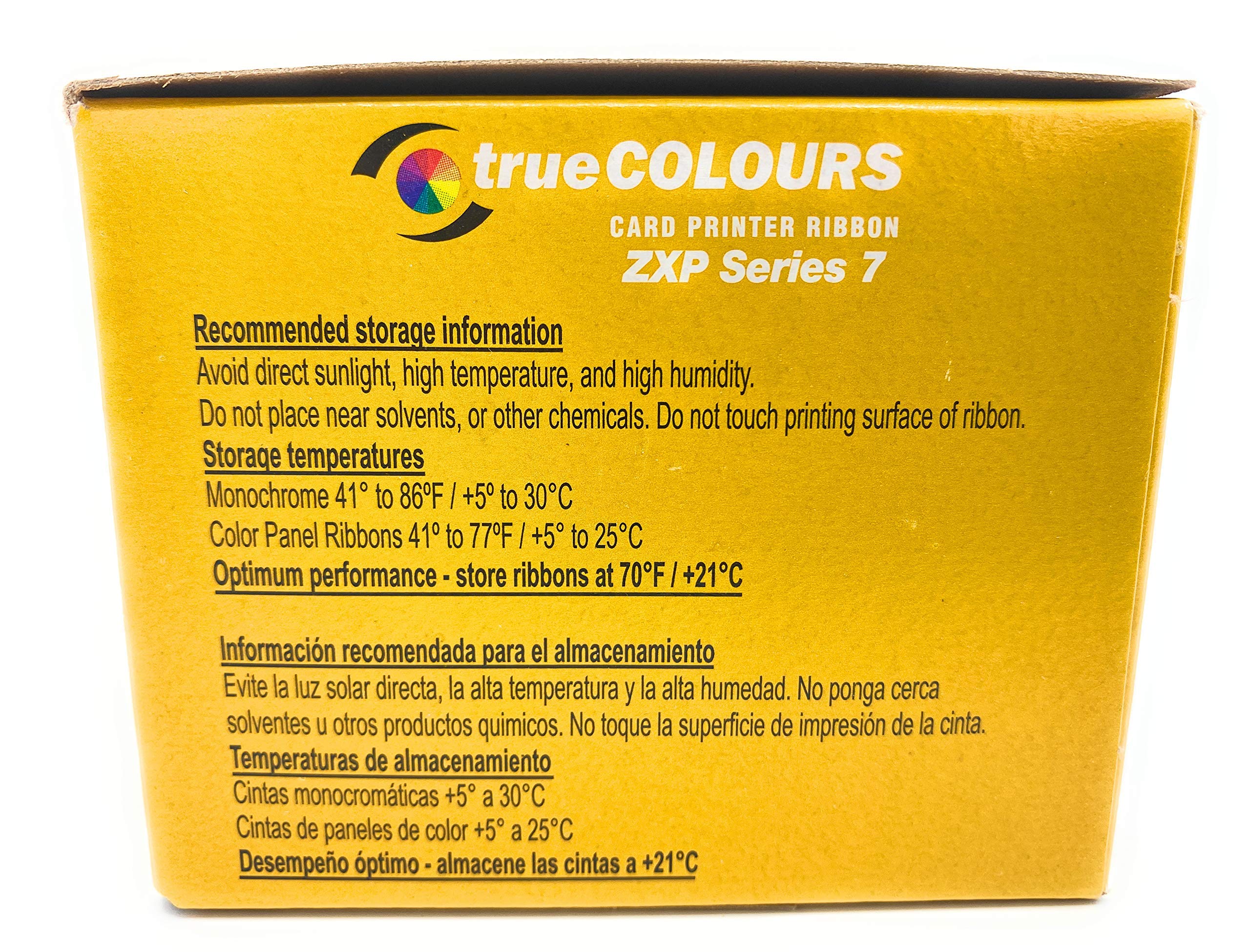 Zebra Technologies 800077-740 True Colors IX Series Color Ribbon for ZXP Series, 7 Compatible, Ymcko, 250 Labels per Roll