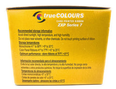 Zebra Technologies 800077-740 True Colors IX Series Color Ribbon for ZXP Series, 7 Compatible, Ymcko, 250 Labels per Roll